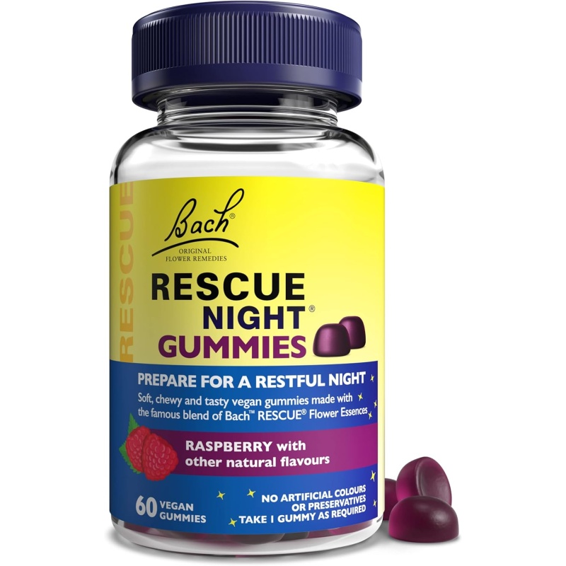 Power Health Bach Rescue Night Gummies με Γεύση Βατόμουρο και Ανθοϊάματα, 60 Ζελεδάκια