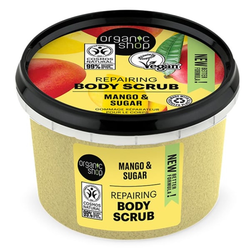 Organic Shop Organic Kenyan Mango & Sugar Body Scrub, 250ml
