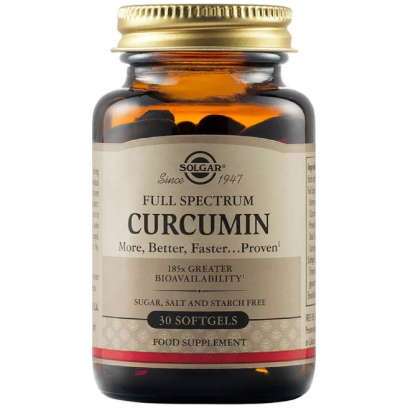 Solgar Full Spectrum Curcumin, 30softgels