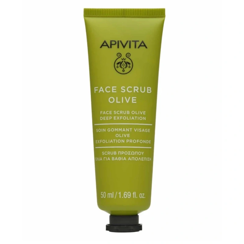 Apivita Face Scrub with Olive - Deep Exfoliating, 50ml