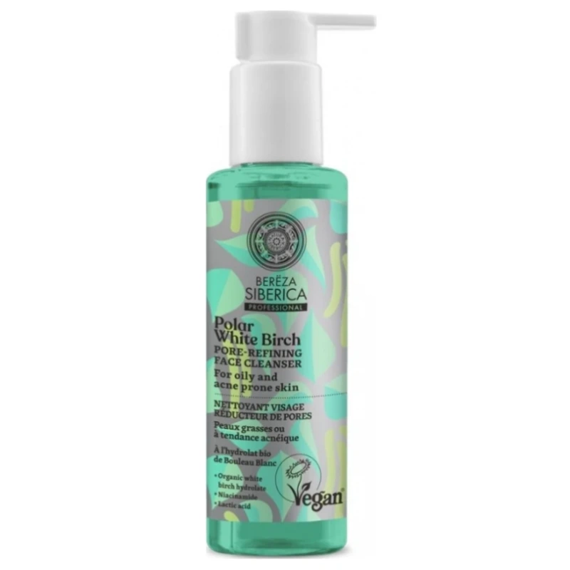 Natura Siberica Polar White Birch Pore-Refining Face Cleanser, 145ml