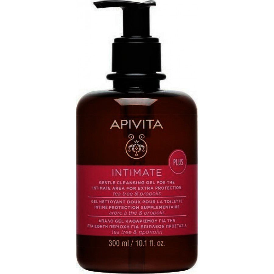Apivita Intimate Plus Απαλό Gel Καθαρισμού για την Ευαίσθητη Περιοχή ,300ml - Image 1