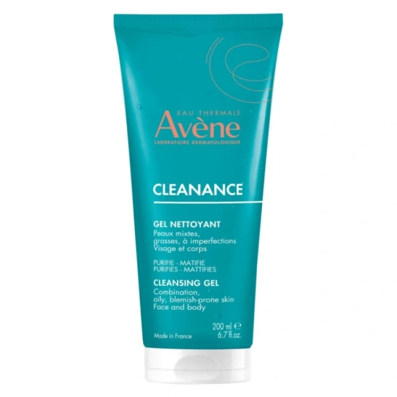 Avene-Cleanance-Cleansing-Gel-Nettoyant-for-Oily-Blemish-Prone-Skin-Τζελ-Καθαρισμού-για-Πρόσωπο-και-Σώμα-για-Λιπαρό-Δέρμα-με-Τάση-Ακμής-200ml