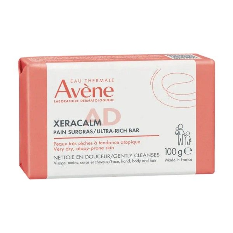 Avene XeraCalm A.D. Pain Nettoyant Surgras, 100gr