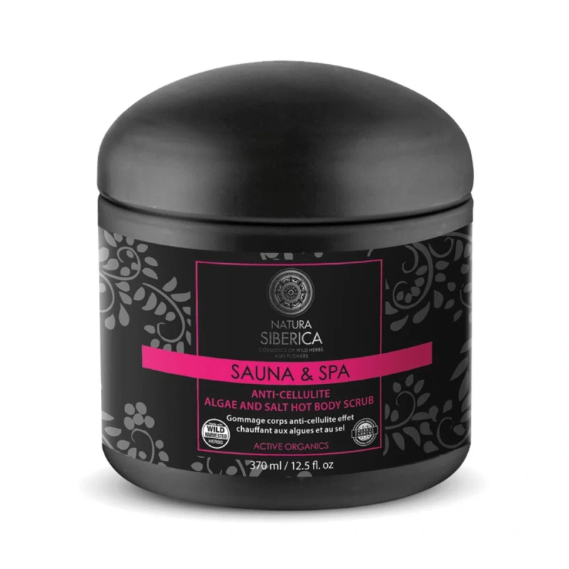 Natura Siberica Sauna & Spa AntiCellulite Algae and Salt Hot Body Scrub, 370ml