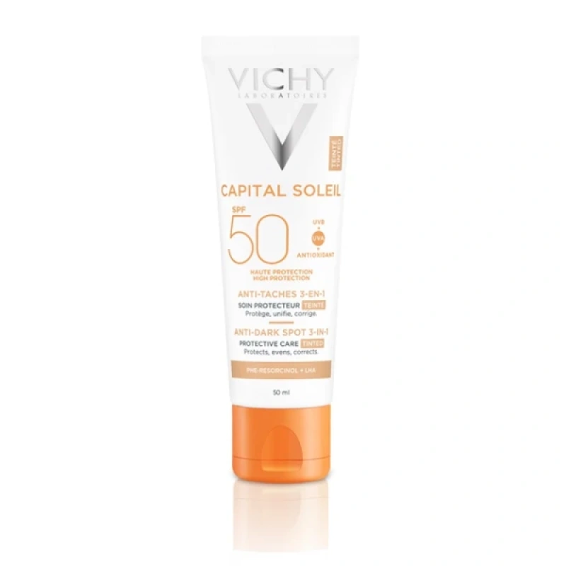 Vichy Capital Soleil Anti-Dark Spot Tinted 3-in-1 SPF50, 50ml