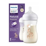 Philips Avent Natural Response Πλαστικό Μπιμπερό Καμηλοπάρδαλη 1m+, 260ml