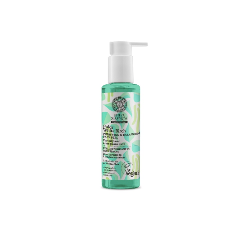Natura Siberica Polar White Birch Purifying & Balancing Face Peel, 145ml