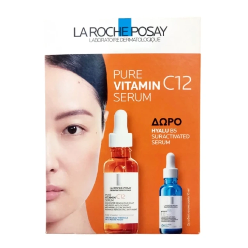 La Roche Posay Promo με Pure Vitamin C12 Serum, 30ml & Δώρο Hyalu B5 Eye Serum, 5ml, 1σετ