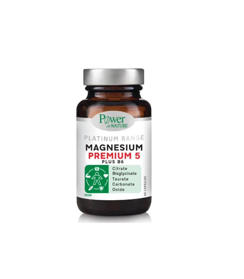 1af82d9eb552c44ec2994dcd5193ceb4.png Power Health Magnesium Premium 5, 60 κάψουλες - Image 1