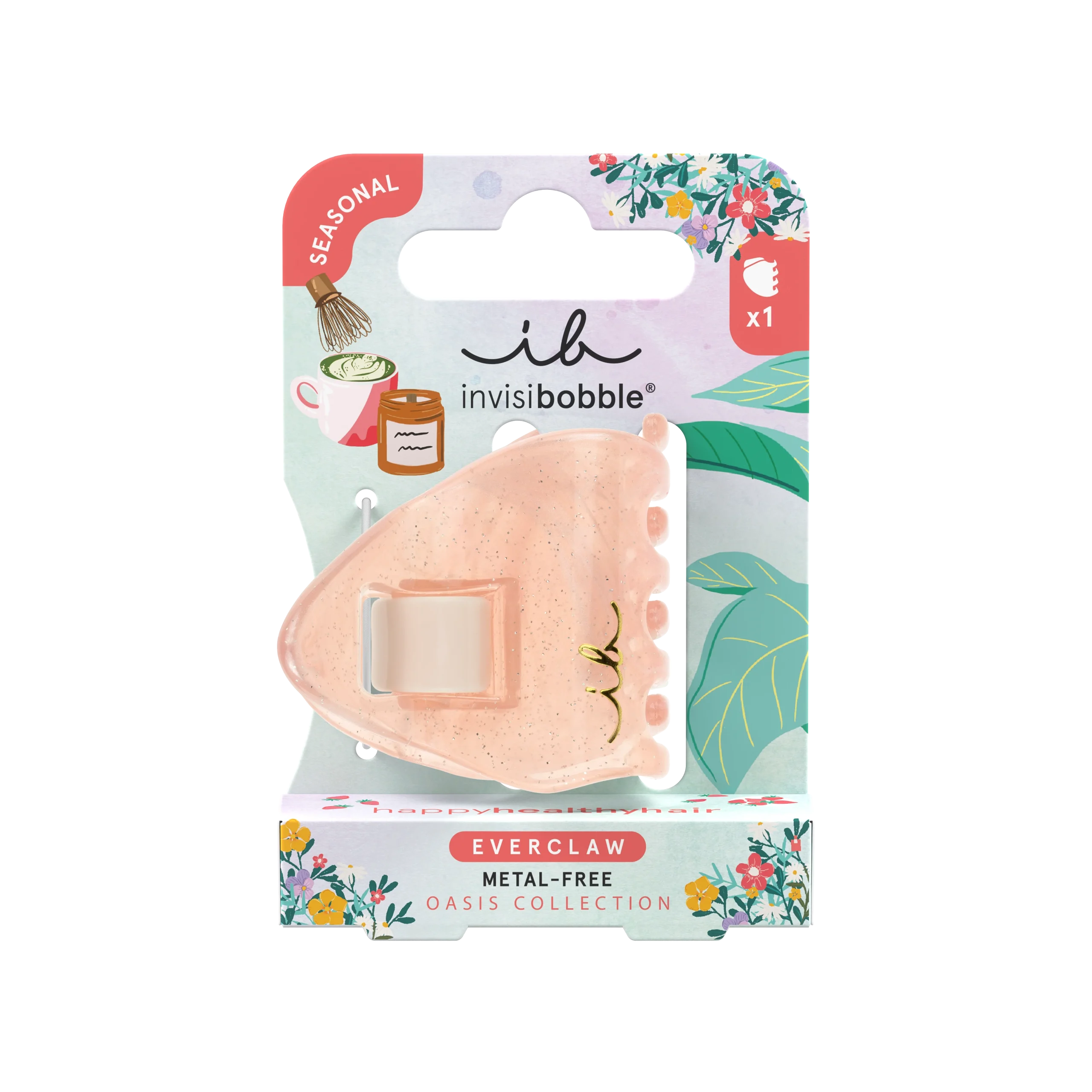 Invisibobble Everclaw Oasis Coral Crush Κλάμερ Μαλλιών, 1τεμ - Image 1