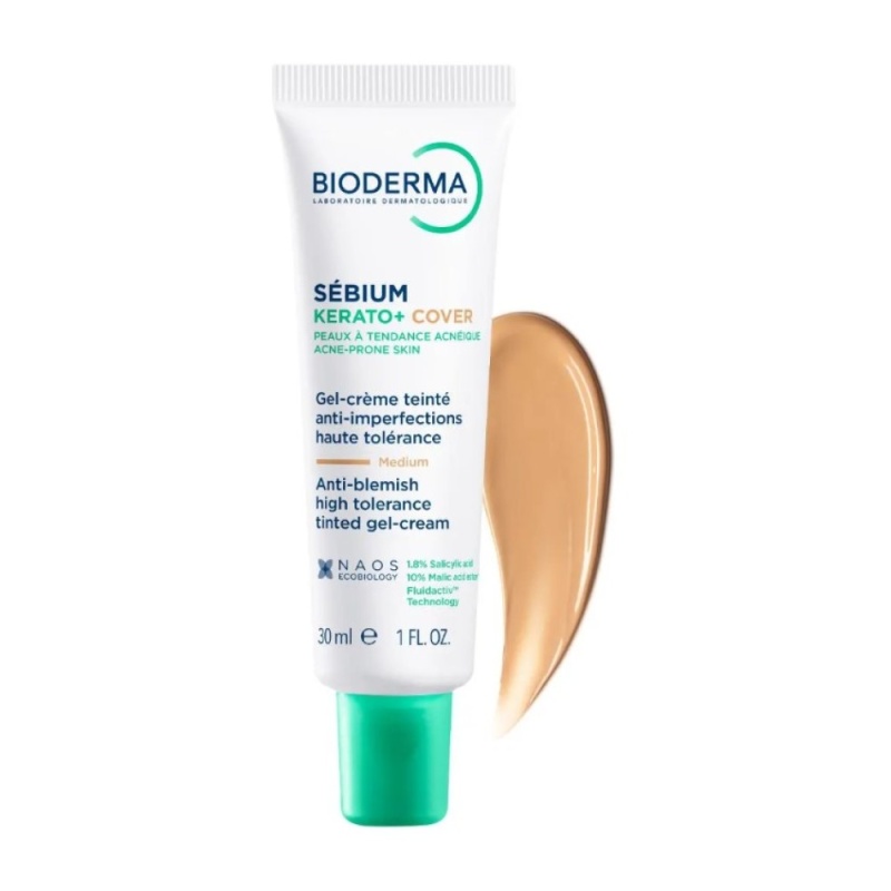 Bioderma Sebium Kerato+ Cover Tinted Gel Cream, 30ml
