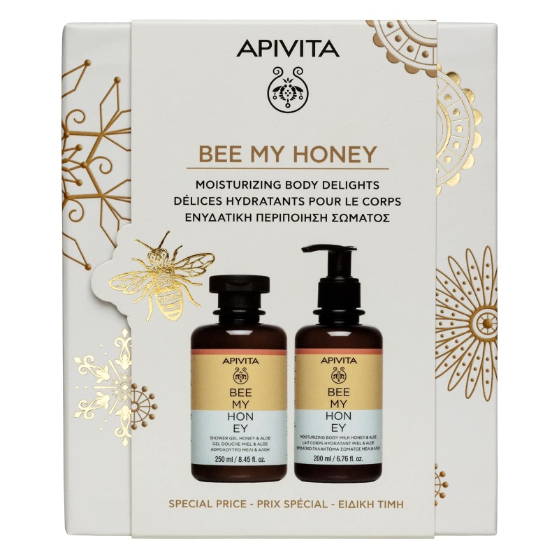 Apivita Promo Bee My Honey Αφρόλουτρο & Γαλάκτωμα Σώματος, 1σετ