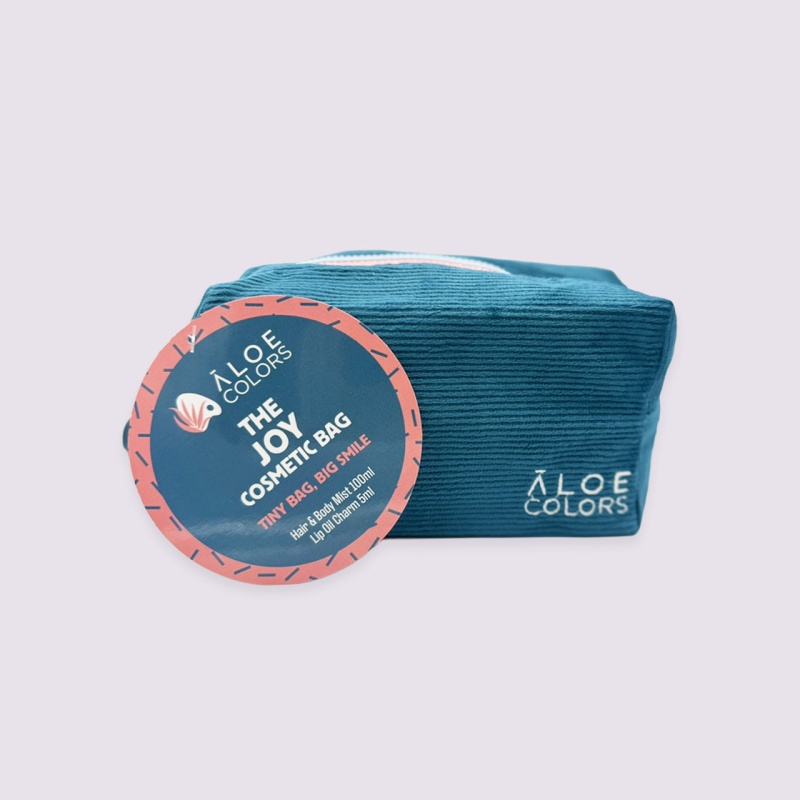 Aloe Colors The Joy Bag με Hair & Body Mist με Ξυλώδες Άρωμα, 100ml και Lip Oil Charm με Pom Pom, 5ml, 1σετ