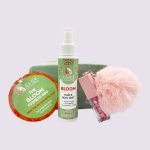 Aloe Colors The Bloom Bag με Hair & Body Mist Λουλουδένιο άρωμα 100ml και Lip Oil Charm με Pom Pom 5ml & Δώρο Μπρελόκ, 1σετ - Image 2