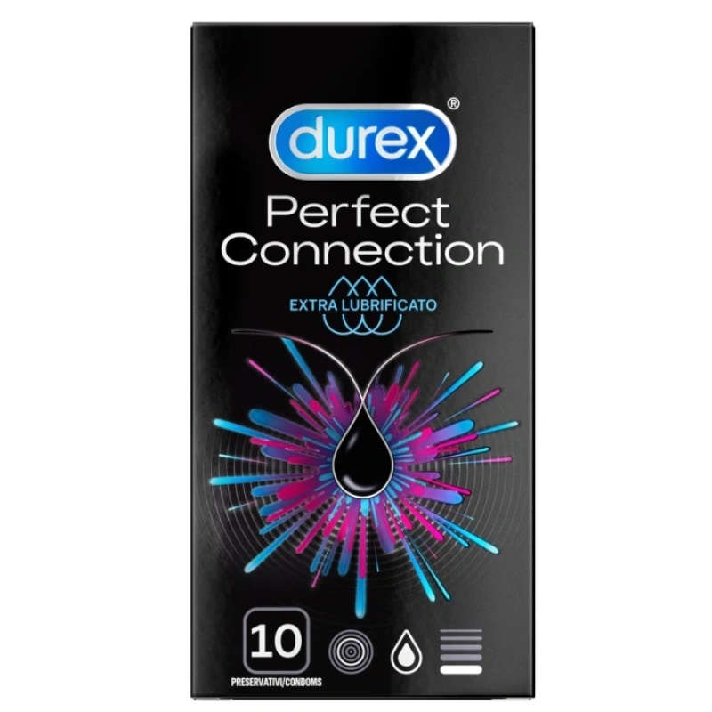 Durex Perfect Connection Προφυλακτικά με Έξτρα Λιπαντικό, 10τμχ
