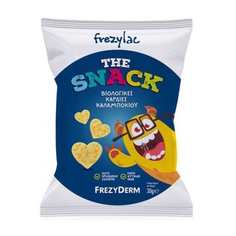 FrezyDerm Frezylac The Snack Βιολογικές Καρδίες Καλαμποκιού, 30gr