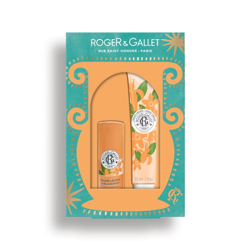 Roger & Gallet Christmas Gift Set Néroli με Κρέμα Χεριών 30ml & Sublimating Lip Balm, 3.5gr
