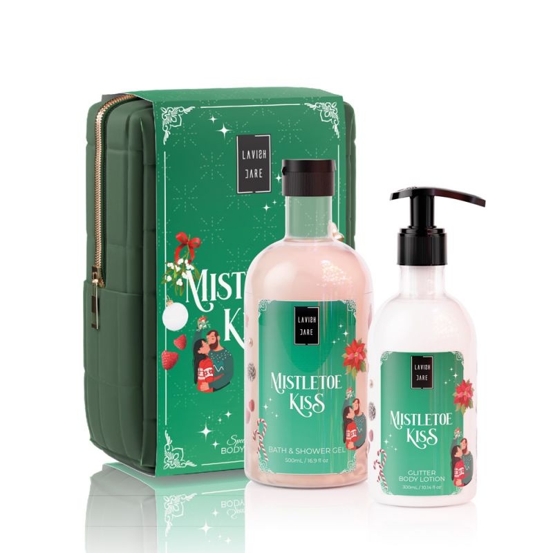 Lavish Care Mistletoe Kiss Christmas Set Αφρόλουτρο 500ml & Κρέμα Σώματος 300ml, 1σετ