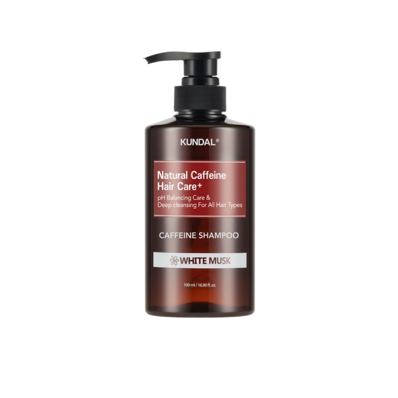Kundal Natural Caffeine Shampoo - White Musk, 500ml