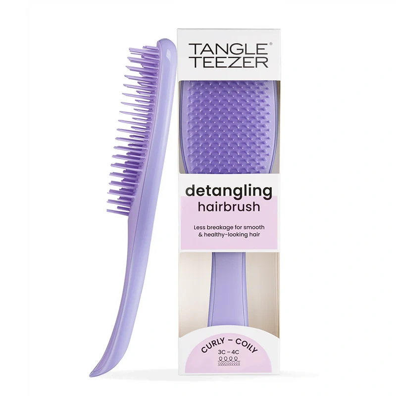Tangle Teezer Ultimate Detangler Curly - Coily Βούρτσα για Σγουρά & με Μπούκλες Μαλλιά σε Μωβ Χρώμα