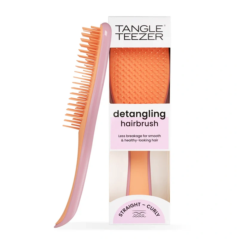 Tangle Teezer The Ultimate Detangler Straight - Curly Bούρτσα Μαλλιών σε Χρώμα Rosebud & Apricot