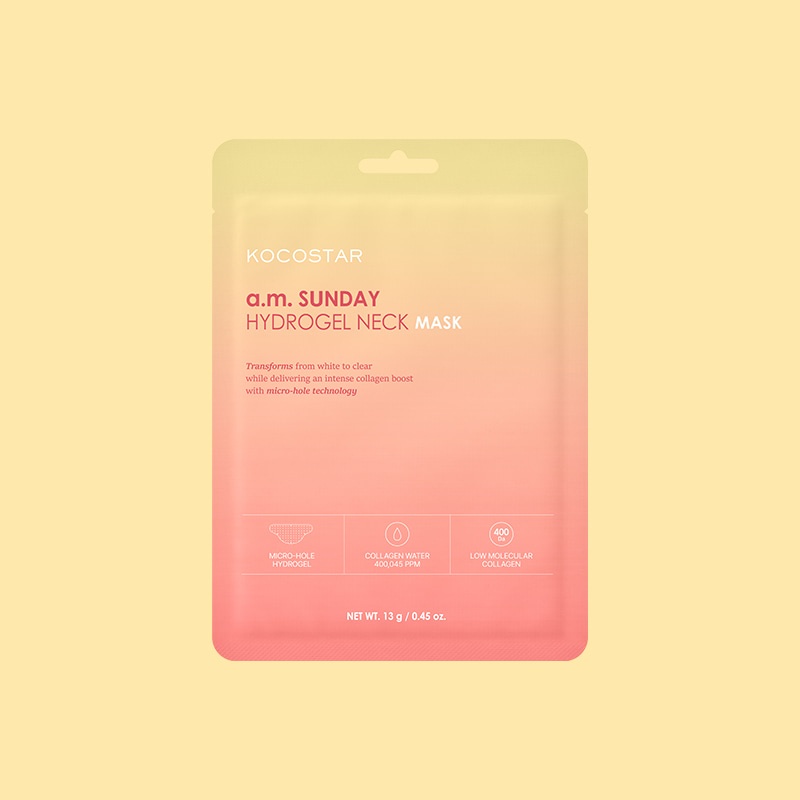 Kocostar a.m. Sunday Hydrogel Neck Mask Μάσκα Υδρογέλης για τον Λαιμό, 13g