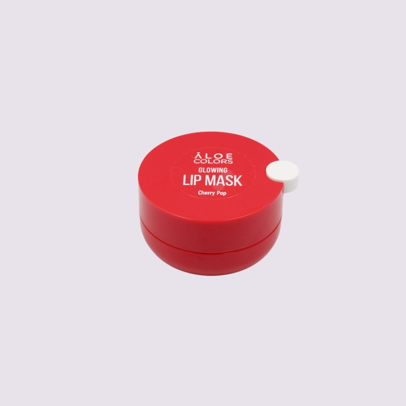 Aloe Colors Lip Mask Cherry Pop Glowing – Red, 10ml