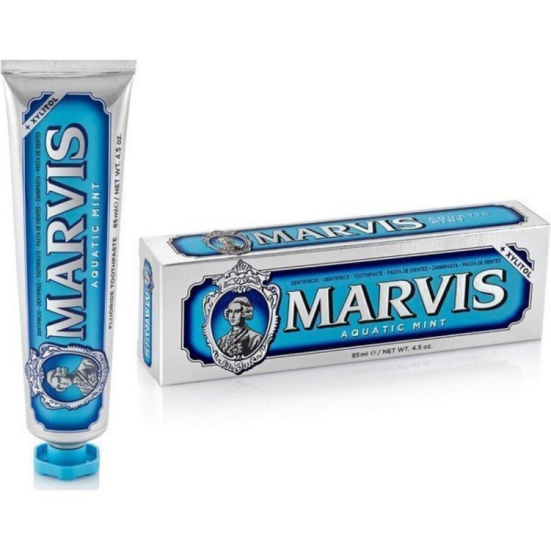 Marvis Aquatic Mint Toothpaste Οδοντόκρεμα με Γεύση Θαλασσινή Μέντα, 85ml
