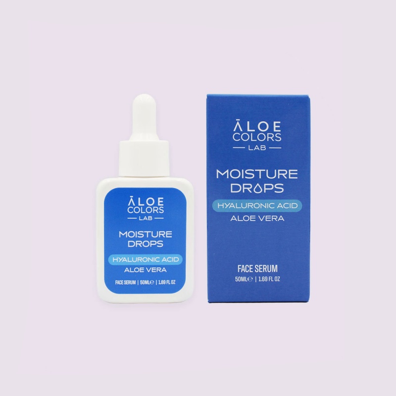 Aloe Colors Face Serum Moisture Drops Hyalouronic Acid Ορός Προσώπου με Υαλουρονικό Οξύ, 50ml