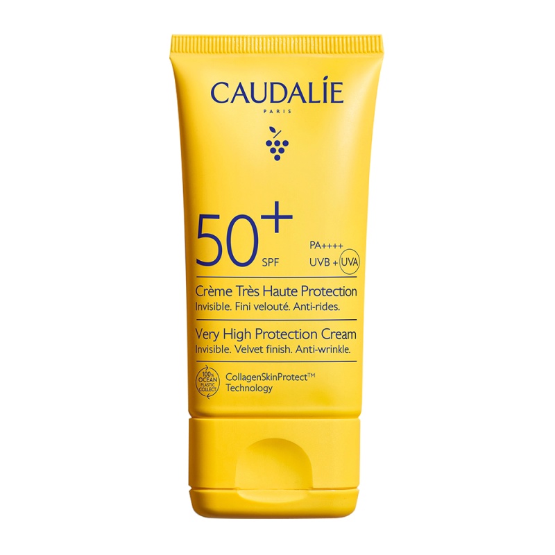Caudalie Sun Cream Αντηλιακή Κρέμα Προσώπου SPF50+, 50ml