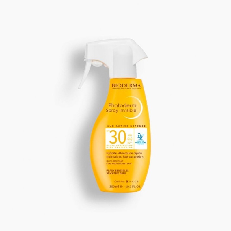 Bioderma Photoderm spray Sun Active Defense SPF30 Ενυδατικό Αντηλιακό spray Για Ευαίσθητο Δέρμα, 300ml