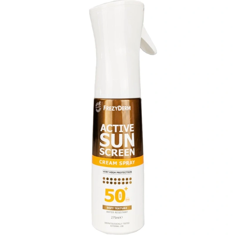 Frezyderm Active Spf50+ Sunscreen Cream Spray Αντηλιακό Σπρέυ Σε Μορφή Κρέμας 275ml