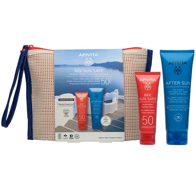 Apivita Bee Sun Safe Hydra Fresh Sun Protection Gel-Cream, 1σετ