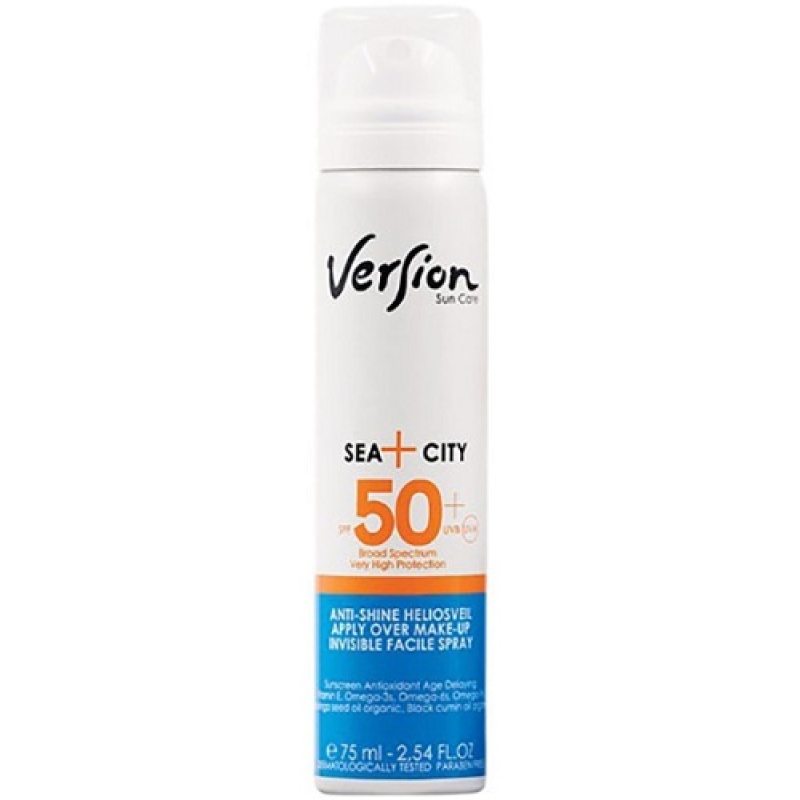 Version Sea+City Spray Αντηλιακό Προσώπου SPF50+, 75ml