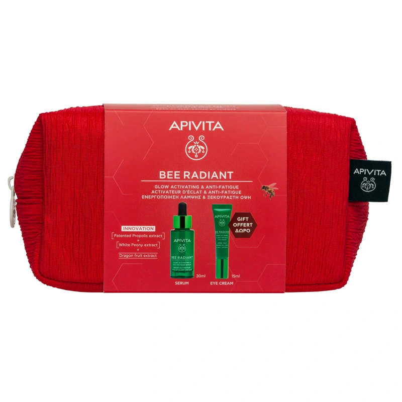 Apivita Promo Bee Radiant Αντιγηραντικός Ορός Προσώπου, 30ml & Δώρο Bee Radiant Eye Cream  15ml