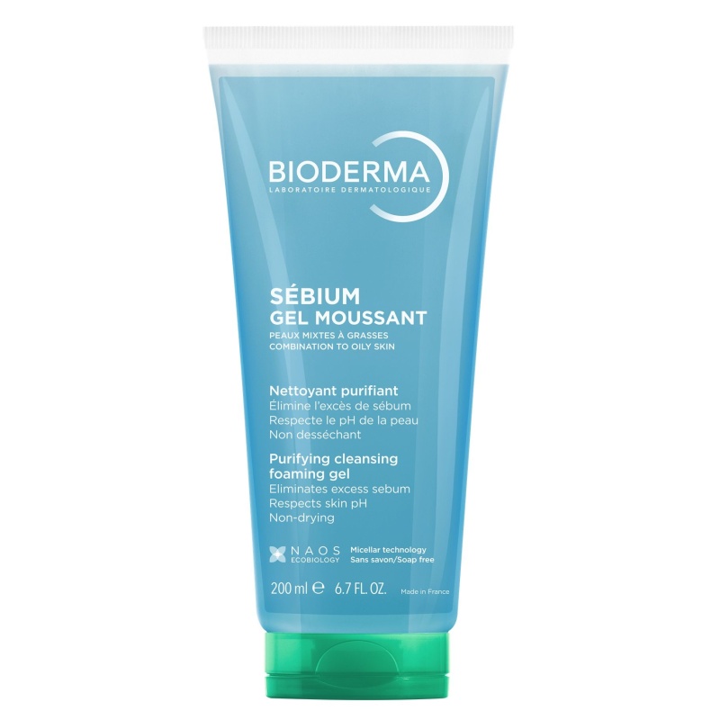 Bioderma Sebium Gel Moussant Καταπραϋντικό Gel Καθαρισμού για Μικτές & Λιπαρές Επιδερμίδες