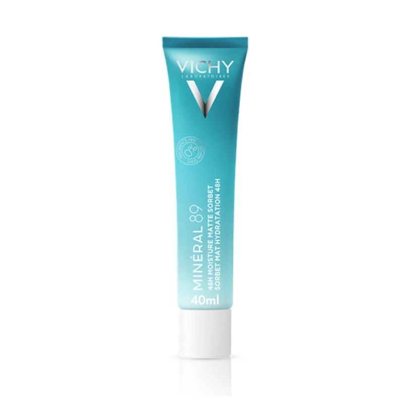 Vichy Mineral 89 48H Moisture Matte Sorbet Κρέμα-Gel Ενυδάτωσης για Λιπαρή Επιδερμίδα, 40ml