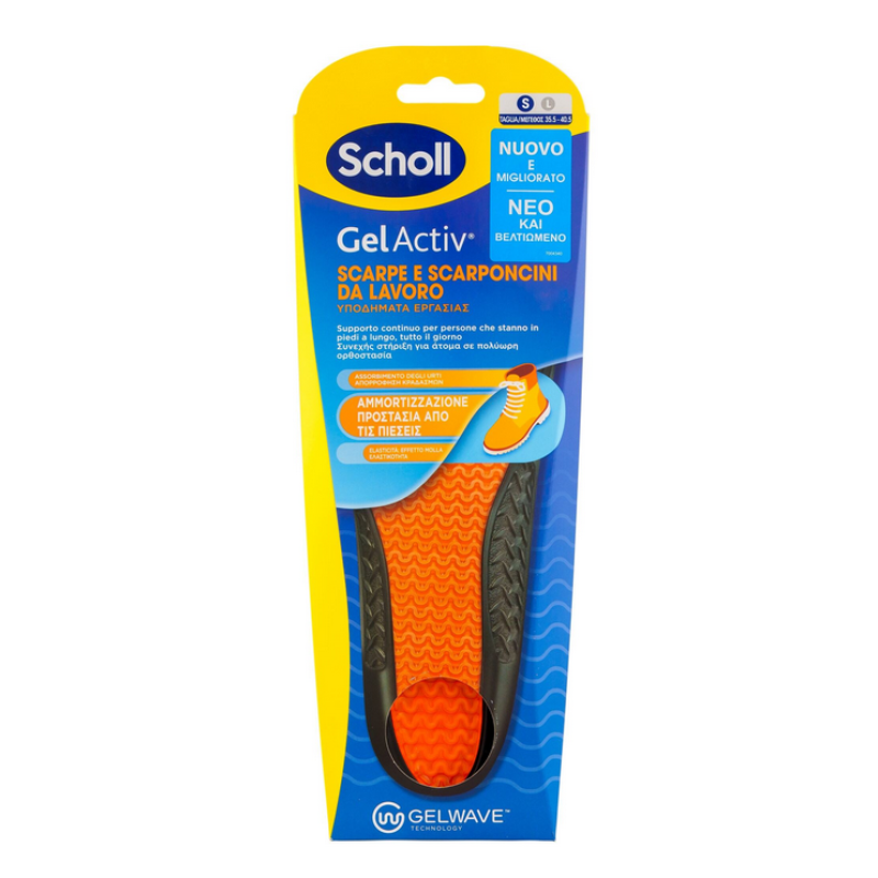 Scholl Gel Activ Πάτοι για Υποδήματα Εργασίας & Προστασία από τις Πιέσεις, 1ζευγάρι