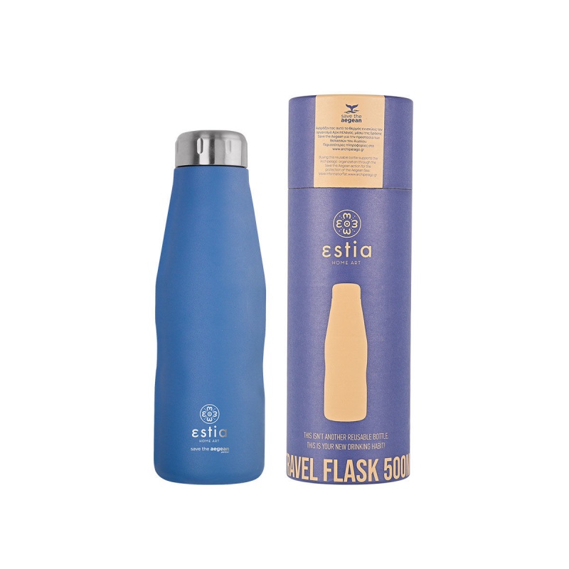 Estia Μπουκάλι Θερμός Denim Blue, 500ml