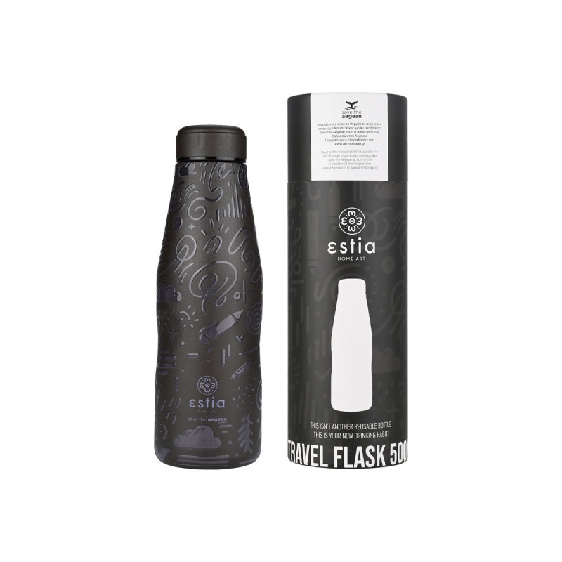 Estia Μπουκάλι Θερμός Noir Echo, 500ml