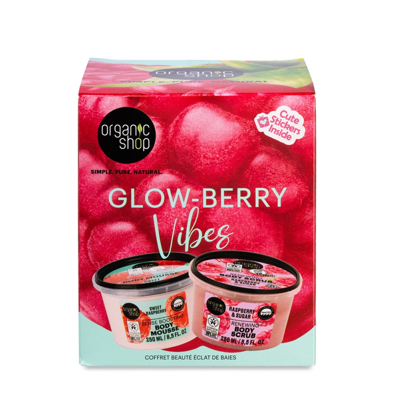 Organic Shop Σετ Δώρου Basic Glow-Berry Vibes, 250 ml