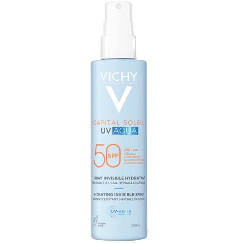 Vichy Capital Soleil UV Aqua Hydrating Invisible Spray SPF50, 200ml