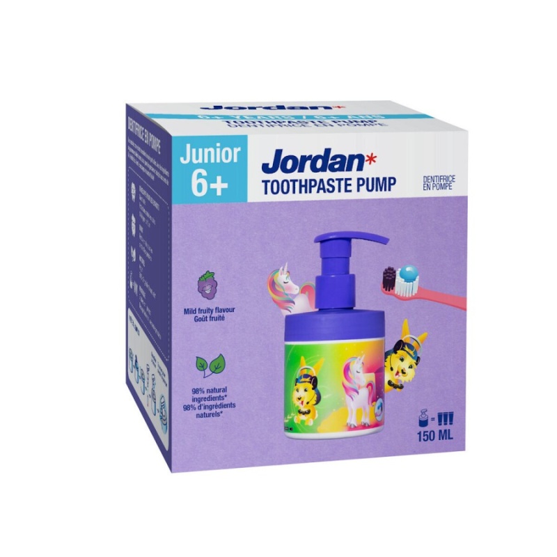 Jordan Toothpaste Παιδική Οδοντόκρεμα με Γεύση Φρούτων 6-12χρονών, 150ml