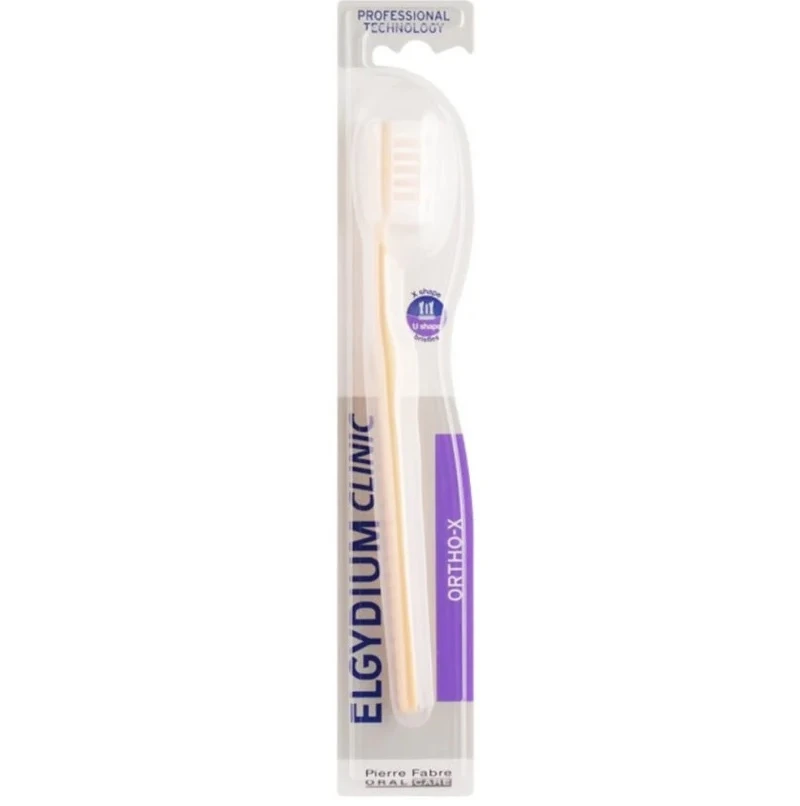 5b66ce5c97f07f7768dfb7aa5d5895fb.jpg Elgydium Clinic X Orthodontics Medium Toothbrush - Image 1