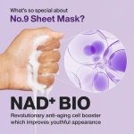 Numbuzin No.9 NAD Bio Lifting Full Cover Facial Mask, Top 20ml-Bottom 28ml - Image 3