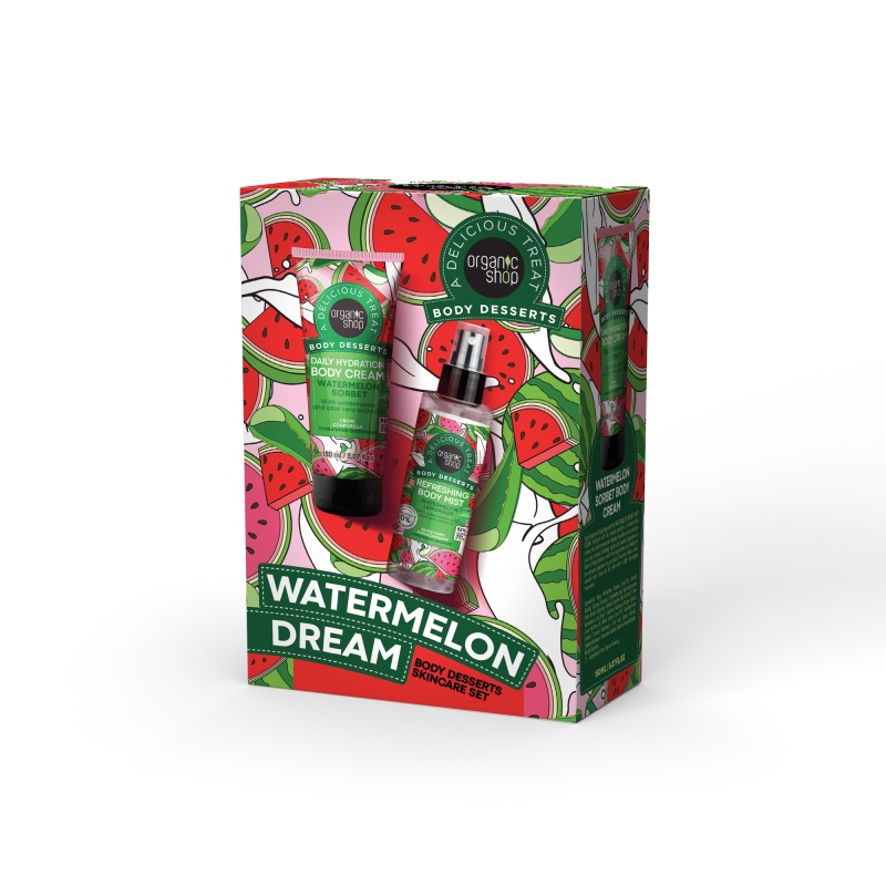 Organic Shop Promo Σετ Δώρου Body Desserts Watermelon Dream Skincare Set, 200ml