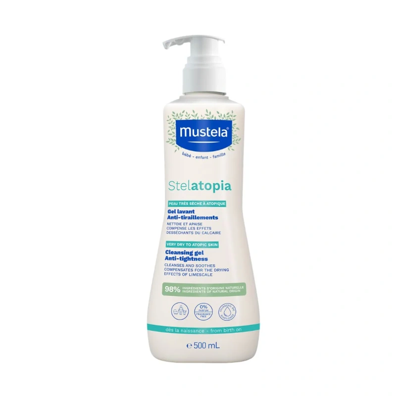 Mustela Stelatopia Cleansing Gel Anti-Tightness, 500 ml