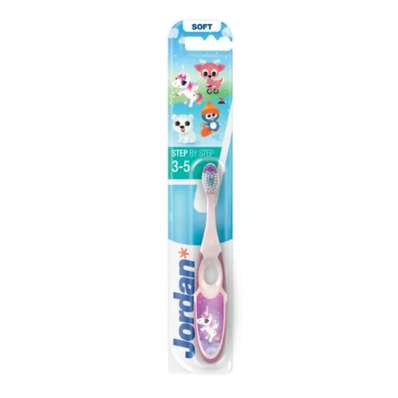 Jordan Kids Toothbrush Step by Step Soft Παιδική Οδοντόβουρτσα 3-5 Ετών