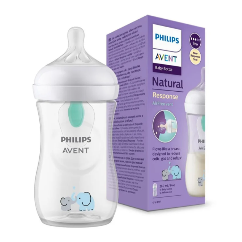 Philips Avent Natural Response Πλαστικό Μπιμπερό 3-6m, 260ml